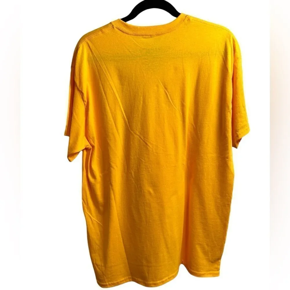 NWOT Unisex Chucky Doll Yellow Short Sleeve Tee Shirt - Size Large
